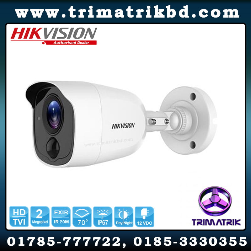 Hikvision DS-2CE11D0T-PIRL 2MP PIR Bullet Camera 1 Hikvision DS-2CE11D0T-PIRL Bangladesh, Hik bd, Trimatrik