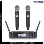 Verbex VT-GLXD4 UHF 2CH Wireless Microphone (2-Hand or 1-Hand & 1-Head/Tie)