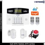 Verbex W210 Tuya Smart Alarm System WIFI GSM Home Security Wireless LCD Display Panel PIR Motion Detector Door Sensor Alarm Kit