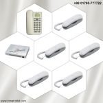 Verbex / IKE 8-Line Intercom with 6-Telephone Set Package