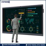 Verbex VT-IFP65AWT 65-inch Smart Interactive Flat Panel Board 4k UHD For Teaching and Meeting Room with OPS PC (Android + Windows 10)