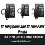 Verbex 12-Telephone and 12-Line Pabx Package price in Bangladesh