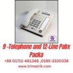 Verbex 9 -Telephone and 12-Line Pabx Package  price in Bangladesh