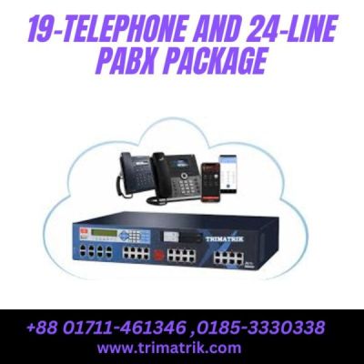 Verbex 19-Telephone and 24-Line Pabx Package price in Bangladesh