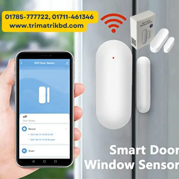 Smart Door/Window Sensor by Verbex | Works with Alexa & Google Assistant