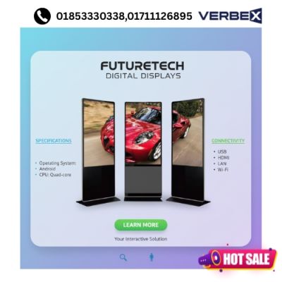 Verbex VT-ADS32NT 32 inch Floor Standing Digital Advertisement Signage Smart Display