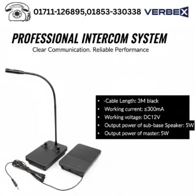 Verbex VT-E331PLUS Best Noise-Free Window Intercom Device