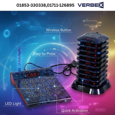Verbex VT-K-CPM K-HH1-1+1 Time Saving Wireless Queue Pager
