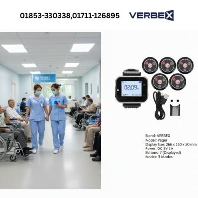 Verbex VT-K-3L K-W3-H 1+3 Caregiver Nurse Easy Pager