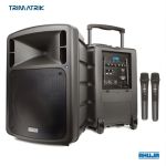 Ahuja BTA-880 50W Portable PA Active Speaker with Bluetooth & Dual UHF Microphones